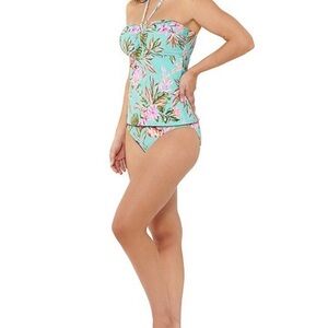 NWT Freshwater Tropical Floral Women's Tankini top only Size M 8-10